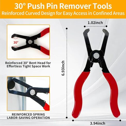 مجموعة كماشة خط الوقود مكونة من 6 قطع، فرجار فلتر وقود طويل 9 بوصات، كماشة إزالة مشبك خرطوم الوقود، كماشة إزالة خرطوم مشبك خرطوم مسطح، مجموعة كماشة فصل منحنية 30 درجة لصيانة السيارات in Kuwait