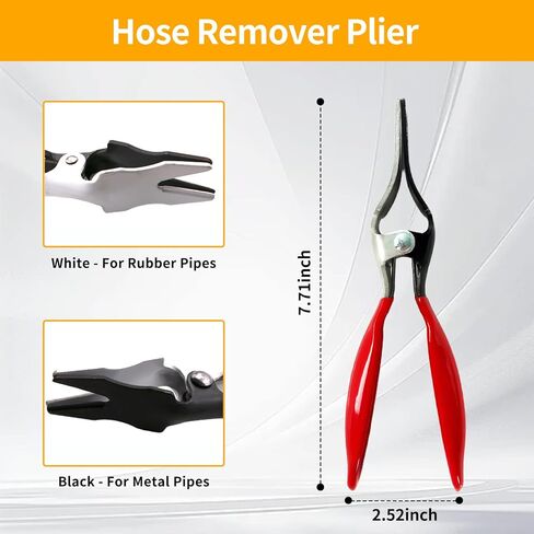 مجموعة كماشة خط الوقود مكونة من 6 قطع، فرجار فلتر وقود طويل 9 بوصات، كماشة إزالة مشبك خرطوم الوقود، كماشة إزالة خرطوم مشبك خرطوم مسطح، مجموعة كماشة فصل منحنية 30 درجة لصيانة السيارات in Kuwait