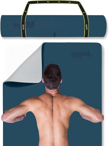 سجادة يوجا واسعة للغاية للرجال والنساء (72 بوصة طول × 36 بوصة عرض) سجادة لياقة وتمارين غير قابلة للانزلاق مع علامات محاذاة لليوجا والبيلاتس وتمارين الأرضية in Kuwait