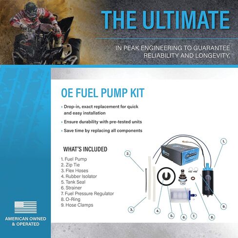 QFS Fuel Pump w/Regulator & Tank Seal for Polaris Sportsman 450, 570, 850, 1000 XP (2014–2025), Restores OE Performance in Saudi Arabia