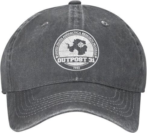 Outpost 31 Antarctica Research Denim Baseball Cap Hat Adjustable Cowboy Hat in Saudi Arabia