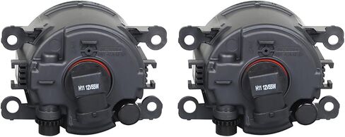 Silscvtt 2 قطعة مصابيح الضباب الأمامية مجموعة مصابيح بديلة لـ Fiesta 2013-2018 الجانب الأيسر والأيمن مع مفتاح الحافة 4F9Z15200AA in Kuwait