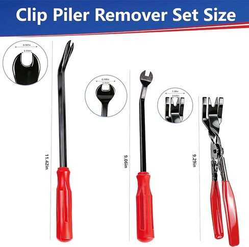 7 Pcs Car Trim Removal Tool Kit with Non-Scratch Plastic Pry Tool and Fastener Clip Pliers, Car Trim Removal Tool, for Auto Interior Car Panel Detachment, Dashboard, Door Clips & Upholstery in Saudi Arabia