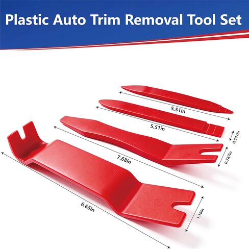 7 Pcs Car Trim Removal Tool Kit with Non-Scratch Plastic Pry Tool and Fastener Clip Pliers, Car Trim Removal Tool, for Auto Interior Car Panel Detachment, Dashboard, Door Clips & Upholstery in Saudi Arabia