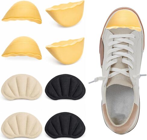 8 Pcs Toe Inserts for Shoes Too Big Inserts to Make Shoes Fit Tighter Comfort Toe Cushions Prevent Heel Sliping Composite Toes Insert for Shoe Too Big in Kuwait