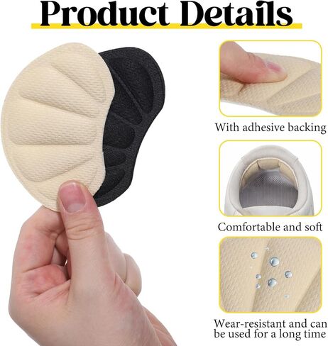 8 Pcs Toe Inserts for Shoes Too Big Inserts to Make Shoes Fit Tighter Comfort Toe Cushions Prevent Heel Sliping Composite Toes Insert for Shoe Too Big in Kuwait