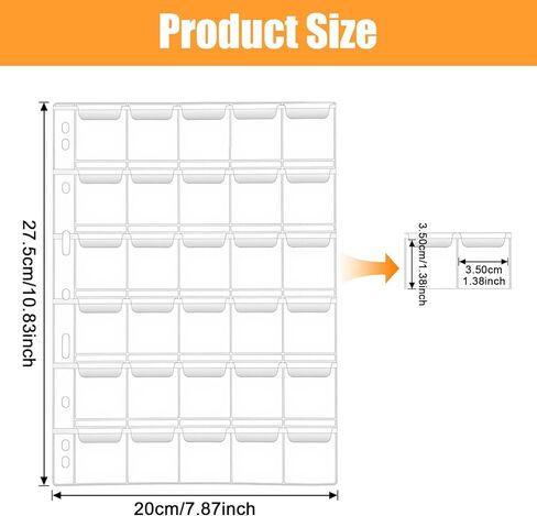 750 صفحة للعملات المعدنية، 25 ورقة من حاملات تخزين العملات المعدنية الشفافة مع اللوحات، إدراجات قياسية ذات 9 فتحات لمستلزمات جمع العملات المعدنية in Kuwait