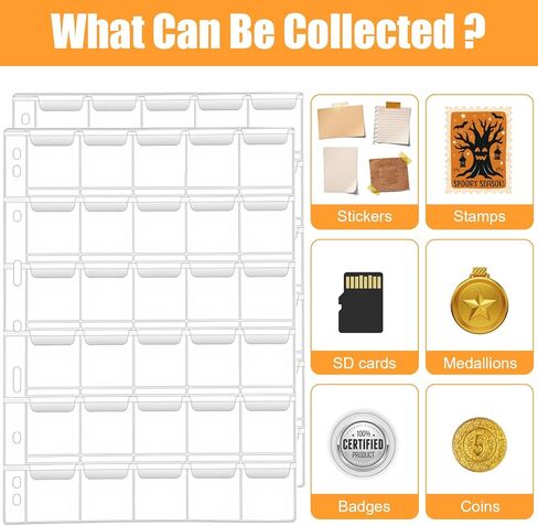 750 صفحة للعملات المعدنية، 25 ورقة من حاملات تخزين العملات المعدنية الشفافة مع اللوحات، إدراجات قياسية ذات 9 فتحات لمستلزمات جمع العملات المعدنية in Kuwait