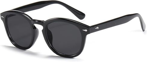 نظارة شمسية SHEEN KELLY Vintage Johnny Depp مستديرة بعدسات ملونة من Nerd نظارات ملونة شفافة من خلال نظارات الفيلم in Kuwait