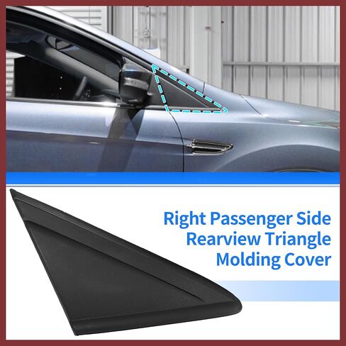 Front Right Mirror Corner Triangle Fender Cover Rearview Triangle Trim Panel for Ford Escape 2013-2019 CJ54-S16004AD5JA6 Pc in Saudi Arabia