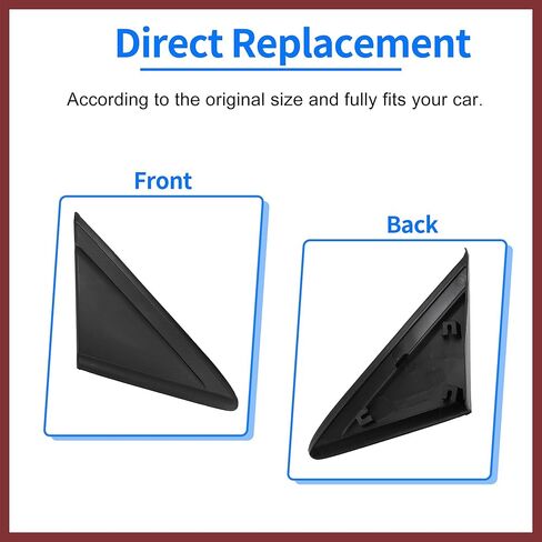 Front Right Mirror Corner Triangle Fender Cover Rearview Triangle Trim Panel for Ford Escape 2013-2019 CJ54-S16004AD5JA6 Pc in Saudi Arabia