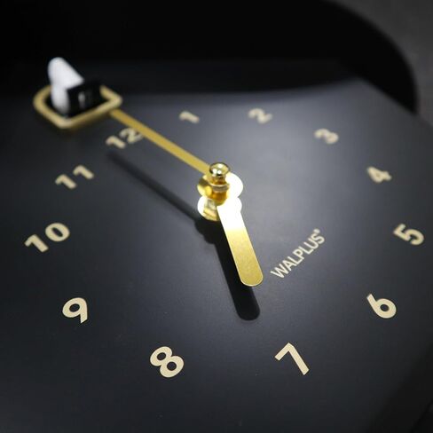 WALPLUS Modern Cuckoo Clocks for Wall Hourly Chiming Coo Coo Clock Volume Adjustable Cookoo Clock Removable Pendulum Christmas Cuckoo Gift Black Matte Interior Decoration in Kuwait