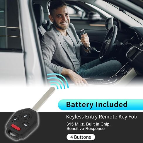 X AUTOHAUX CWTWB1U811 315MHz Replacement Keyless Entry Remote Smart Key Fob for Subaru Legacy Outback 2011 2012 2013 2014 No.57497-AJ10A/57497AJ10A 4 Buttons in Saudi Arabia