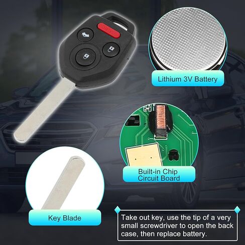X AUTOHAUX CWTWB1U811 315MHz Replacement Keyless Entry Remote Smart Key Fob for Subaru Legacy Outback 2011 2012 2013 2014 No.57497-AJ10A/57497AJ10A 4 Buttons in Saudi Arabia