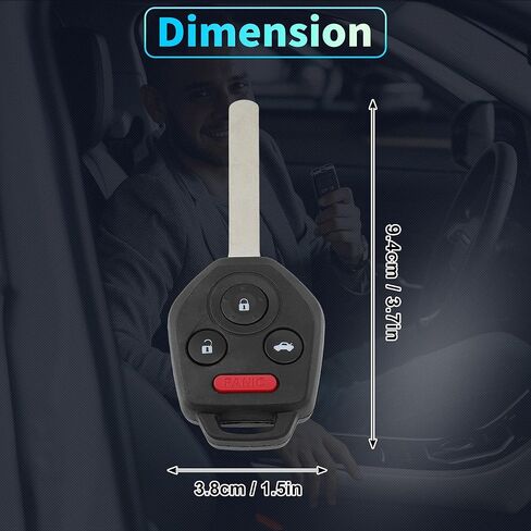 X AUTOHAUX CWTWB1U811 315MHz Replacement Keyless Entry Remote Smart Key Fob for Subaru Legacy Outback 2011 2012 2013 2014 No.57497-AJ10A/57497AJ10A 4 Buttons in Saudi Arabia