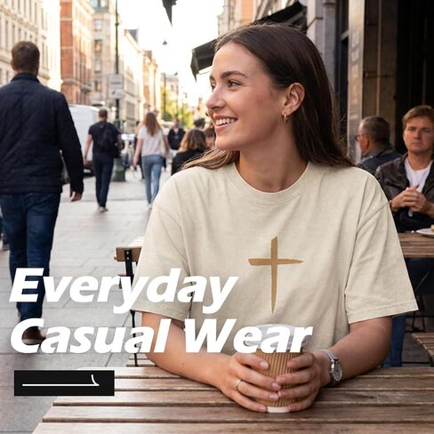 يسوع يحبك تي شيرت مسيحي للرجال ملابس دينية ملهمة للرجال البالغين S-XXL، ملابس الكنيسة غير الرسمية in Kuwait
