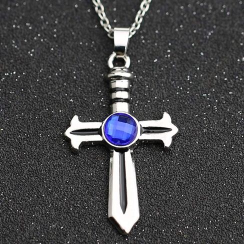 Gray Fullbuster Sword Cross Cosplay Pendant Chain Necklace in Kuwait