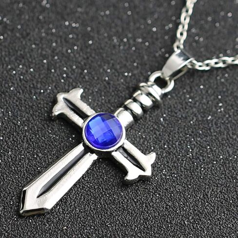 Gray Fullbuster Sword Cross Cosplay Pendant Chain Necklace in Kuwait