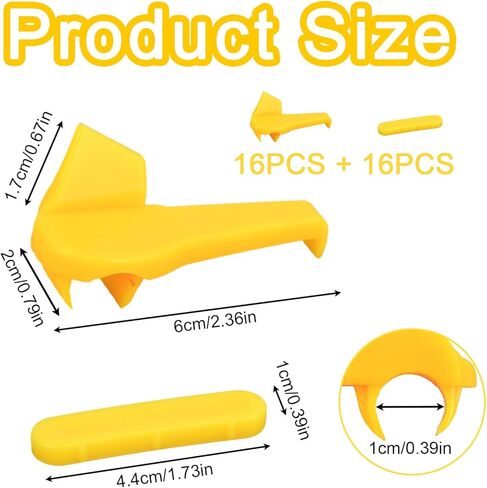 16 مجموعة من واقيات حافة آلة الإطارات، رأس تغيير آلة الإطارات، حشوات بلاستيكية للحماية الجانبية للعجلة لتركيب وفك ملحقات أجزاء إصلاح الإطارات in Kuwait