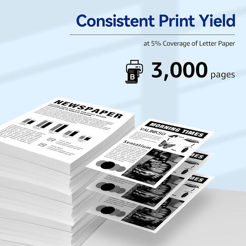 حبر TN830XL ​​لطابعة Brother متوافق مع Brother TN830XL ​​TN830 TN-830XL ​​TN830XL/V/R لطابعات HL-L2460DW DCP-L2640DW MFC-L2820DW HL-L2405W MFC-L2807DW MFC-L2900DW (2 أسود) in Kuwait