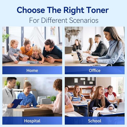 حبر TN830XL ​​لطابعة Brother متوافق مع Brother TN830XL ​​TN830 TN-830XL ​​TN830XL/V/R لطابعات HL-L2460DW DCP-L2640DW MFC-L2820DW HL-L2405W MFC-L2807DW MFC-L2900DW (2 أسود) in Kuwait