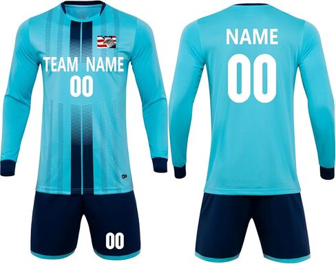 Adults Teens Kids Long Sleeve Soccer Shirt Unisex Breathable Lightweight Football Jersey Soccer Jersey in Saudi Arabia