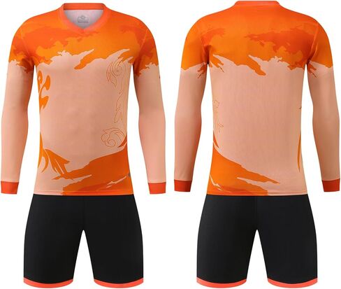 Long Sleeve Soccer Shirt Unisex Breathable Lightweight Long Sleeve Football Jersey for Adults Teens Kids in Saudi Arabia