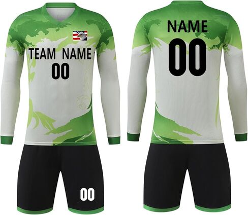 Long Sleeve Soccer Shirt Unisex Breathable Lightweight Long Sleeve Football Jersey for Adults Teens Kids in Saudi Arabia