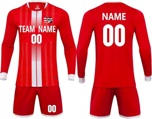 Adults Teens Kids Long Sleeve Soccer Shirt Unisex Breathable Lightweight Football Jersey Soccer Jersey in Saudi Arabia