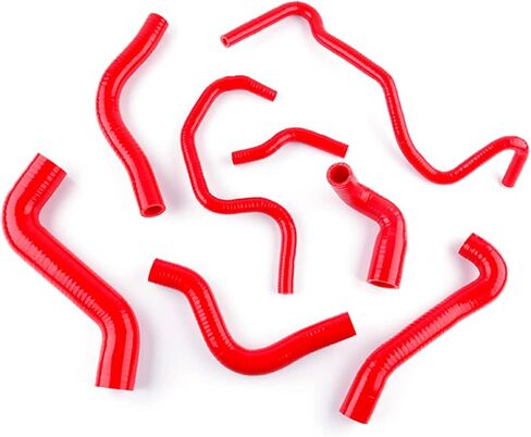 Silicone Coolant Water Hose Kit For Audi TT 1.8 t 225HP Warm Wind Pipe 3 Layer 4.5mm (BLACK) in Kuwait