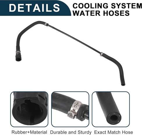 Radiator Hose for BMW Z4 High Sealing No.17127585743 | Engine Coolant Reservoir Overflow Hose Black 1 Pcs in Saudi Arabia