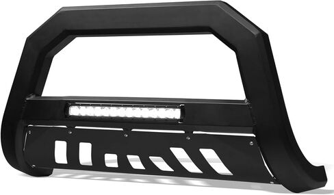 ماتي الأسود AVT نمط الألومنيوم LED ضوء الثور شريط فرشاة دفع الجبهة الوفير شواء مصبغة الحرس مع لوحة التزلج متوافق مع 05-07 جيب جراند شيروكي / 06-10 قائد in Kuwait