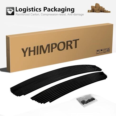 متوافق مع دودج تشارجر 2015 16 17 18 & 2019 تشارجر SXT بدون نظام تثبيت السرعة التكيفي الأمامي الأسود مصبغة شواء إدراج كومبو in Kuwait