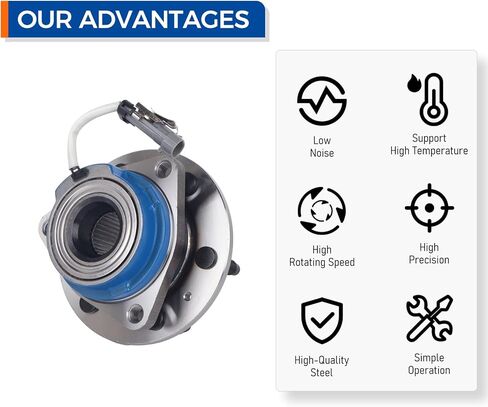 PAROD Pair 512243 Rear Wheel Bearing Hub Assembly Fit for 2004-2007 Cadillac CTS, 2004-2009 SRX, 2005-2011 STS,6Lugs w/ABS in Saudi Arabia