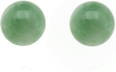 14K Yellow Gold Small 6mm Genuine Gemstone Stud Earrings in Saudi Arabia