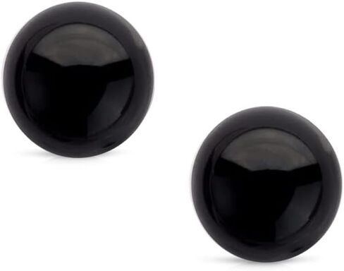 14K Yellow Gold Small 6mm Genuine Gemstone Stud Earrings in Saudi Arabia
