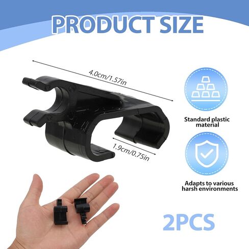 2 Pcs 351B0024 Tonneau Cover Clips, Replacement Parts for BAKFlip MX4 & G2, Compatible with Prop Rod Clamps and Hook Clip Mounts for Truck Bed Covers, Suitable for Truck Owners and DIY Enthusiasts in Kuwait