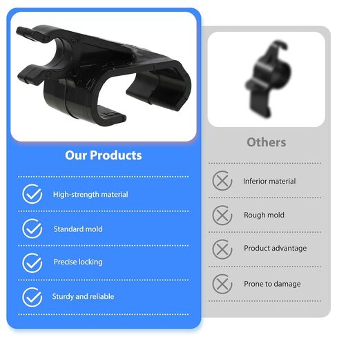 2 Pcs 351B0024 Tonneau Cover Clips, Replacement Parts for BAKFlip MX4 & G2, Compatible with Prop Rod Clamps and Hook Clip Mounts for Truck Bed Covers, Suitable for Truck Owners and DIY Enthusiasts in Kuwait