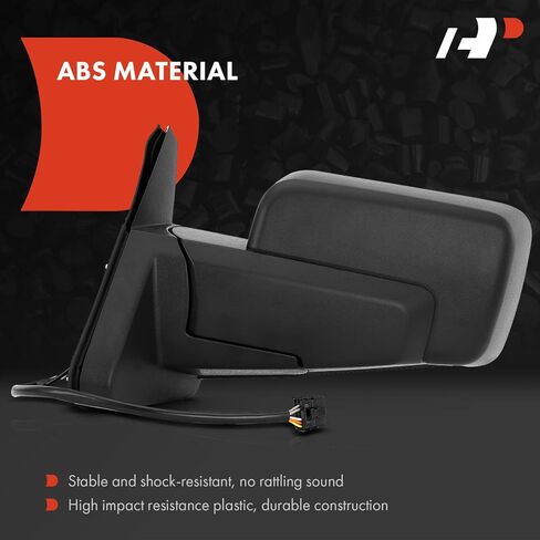 A-Premium Driver Side Power Door Mirror - Compatible with Jeep Commander 2006 2007 2008 2009 2010 - Heated Manual Folding Black Outside Rear View Mirror - Replace# 55396636AD in Saudi Arabia