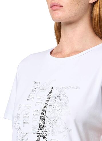 Karl Lagerfeld Women's Short Sleeve Soft Everyday Logo T-Shirt in Saudi Arabia