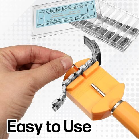 360 Pcs 6-23mm Watch Band Pins, Assortment Alloy Steel Watch Pins Replacement Kit with Strap Link Pin Remover Tool Watch Link Pin for Watchband Repair Any Watchmaker DIY Enthusiast in Kuwait