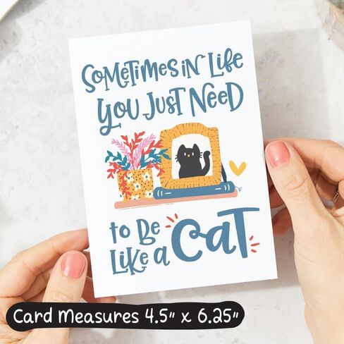m&h invites Funny Cat Card – Cute & Sarcastic Friendship, Encouragement, or Thinking of You Greeting Card in Saudi Arabia