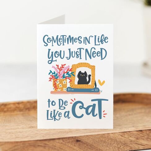 m&h invites Funny Cat Card – Cute & Sarcastic Friendship, Encouragement, or Thinking of You Greeting Card in Saudi Arabia