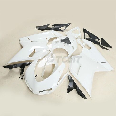 TCMT Unpainted Drilled ABS Bodywork Fairing Kit Fits For Ducati 848 1098 1198 2007-2012 in Saudi Arabia