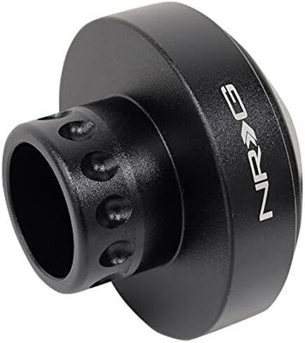 NRG Innovations NGR-SRK-RLMX3H Steering Wheel Quick Release Short Hub Spline Adapter, 6x70mm Bolt Pattern, Compatible With Can Am Maverick x3, Black Body in Saudi Arabia