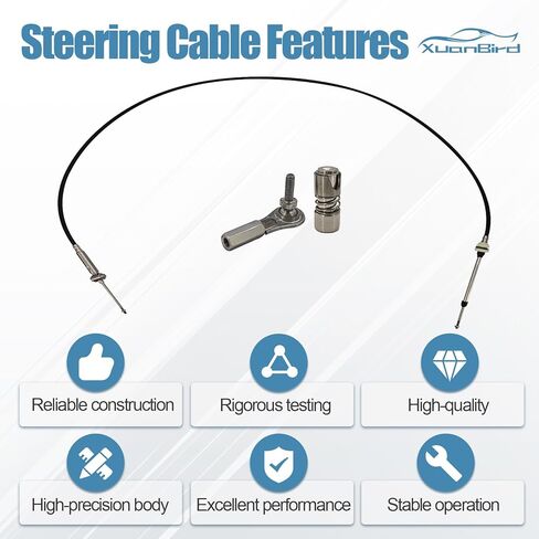 F1S-61481-12-00 Steering Cable Fit For Yamaha GP GP-R FX HO SHO SVHO 1800 1900 2011-2024, Replace# F1S-61481-11-00, F1S-61481-10-00 in Kuwait