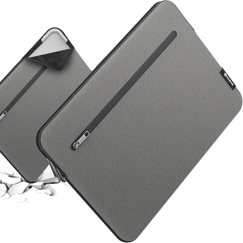 حافظة كمبيوتر محمول Smatree SlimPro لمحطة العمل المحمولة Lenovo ThinkPad P16v مقاس 16 بوصة، لجهاز Lenovo ThinkPad P16v Gen 2/1 مقاس 16 بوصة، حقيبة كمبيوتر محمول مع جيب ملحق، رمادي فاتح (S601LG) in Saudi Arabia