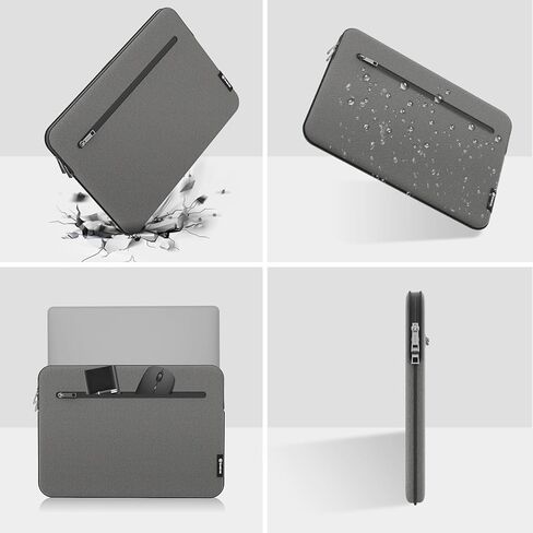 حافظة كمبيوتر محمول Smatree SlimPro لمحطة العمل المحمولة Lenovo ThinkPad P16v مقاس 16 بوصة، لجهاز Lenovo ThinkPad P16v Gen 2/1 مقاس 16 بوصة، حقيبة كمبيوتر محمول مع جيب ملحق، رمادي فاتح (S601LG) in Saudi Arabia