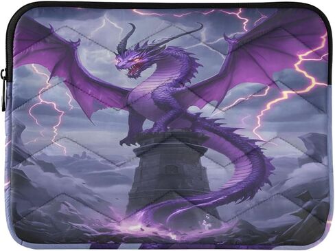 ALAZA Purple Dragon Lightning Laptop Sleeve Bag Waterproof Protective Notebook Case, 15.6 Inch in Saudi Arabia