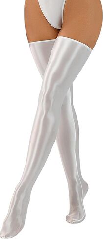 FEOYA Shiny Thigh High Stockings for Women Oil Glossy Over Knee Socks Metallic Bright Tights Party Club Cosplay in Saudi Arabia